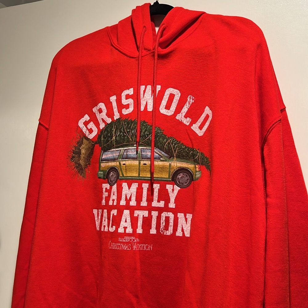 Griswold Family Vacation Christmas Hoodie Red Size 2XL NWT holiday unisex